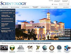 Internetpräsenz der Scientology Kirche für Öffentlichkeit und Medien